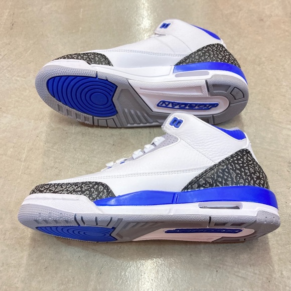 Air Jordan 3 Retro GS “RACER BLUE” | 5.5Y/W7 398614-145 CT8532-145 | NWT No Lid - Picture 7 of 8